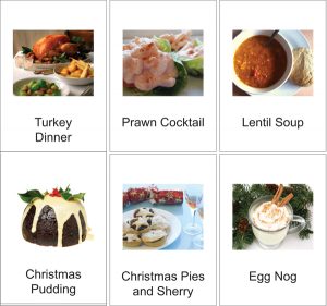 Magnetic Christmas Menu Cards Pack 1 Magnetic Christmas Menu Cards Pack